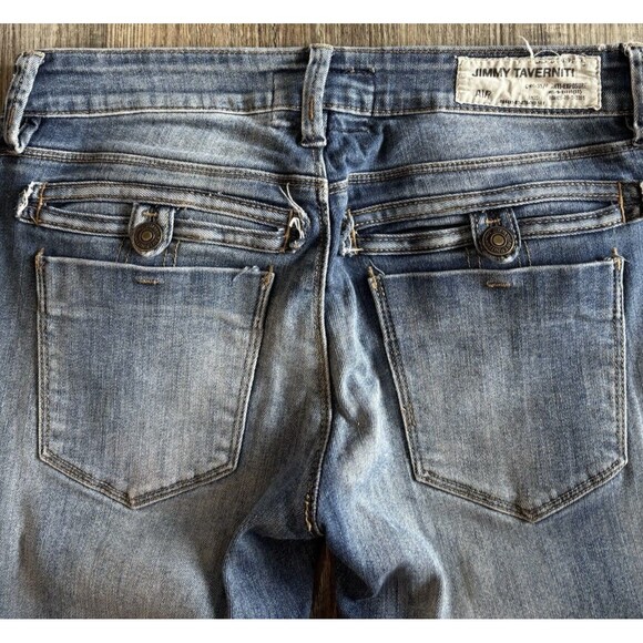 Jimmy Taverniti Air Anti-Exposure Blue Slim Stretch Jeans Mens Size 28 X 29 - Picture 6 of 10